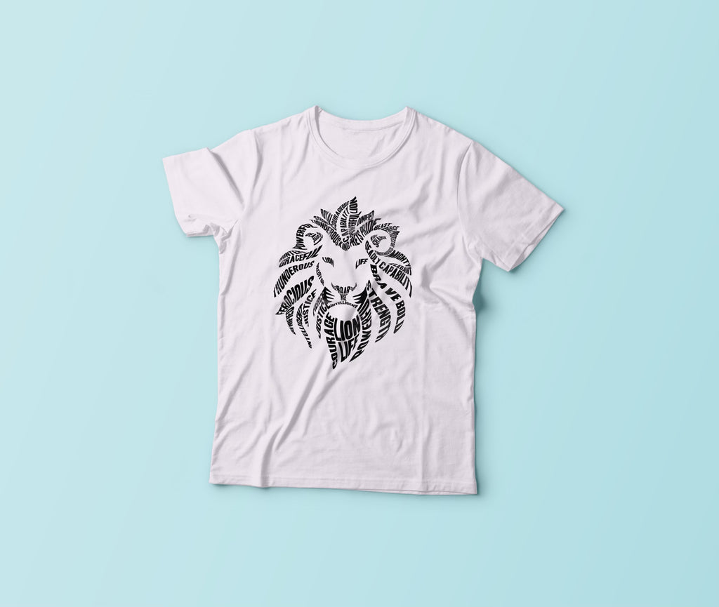 Lion Life White Tshirt  (Clearance item - Limited Supply)