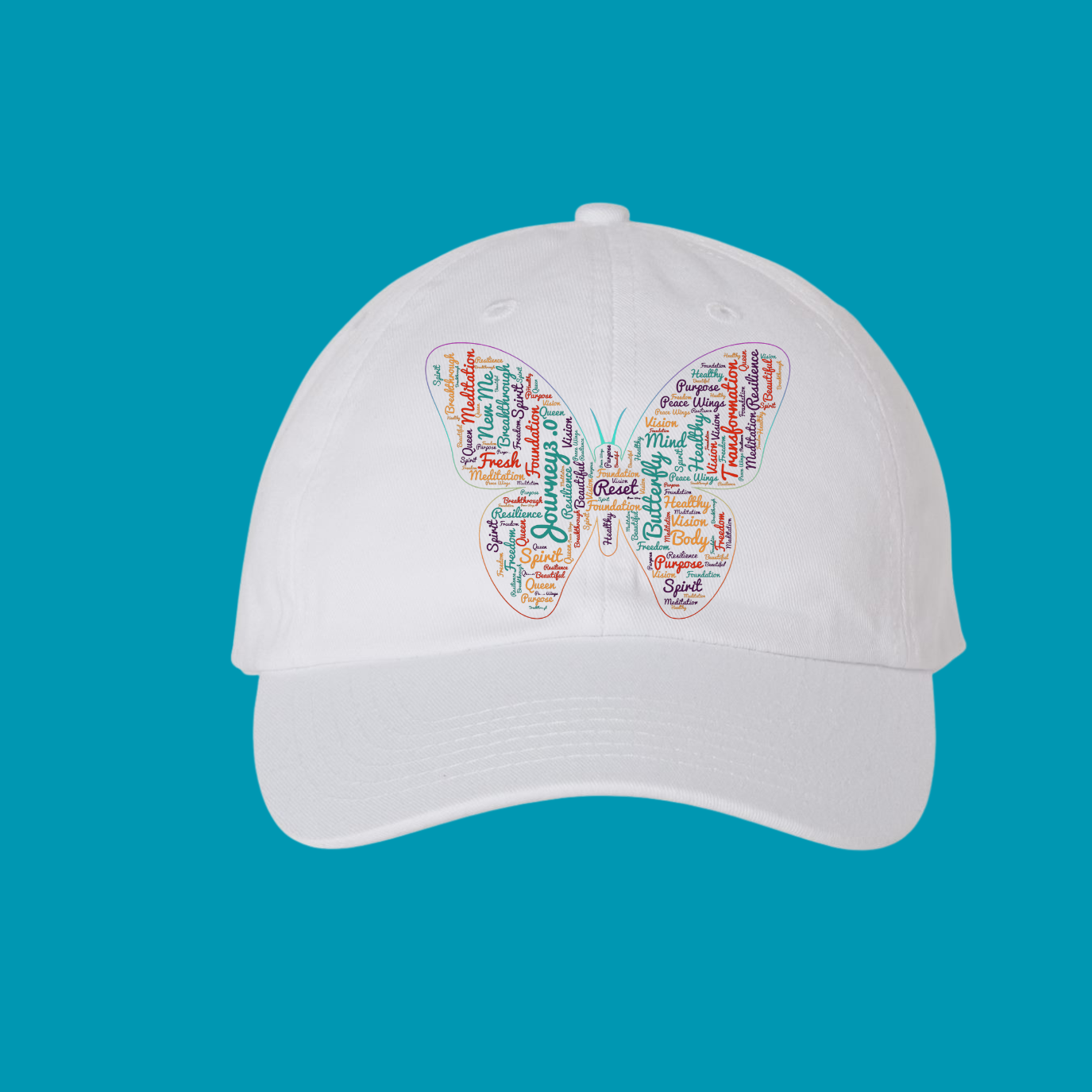 Journey White Butterfly Hat