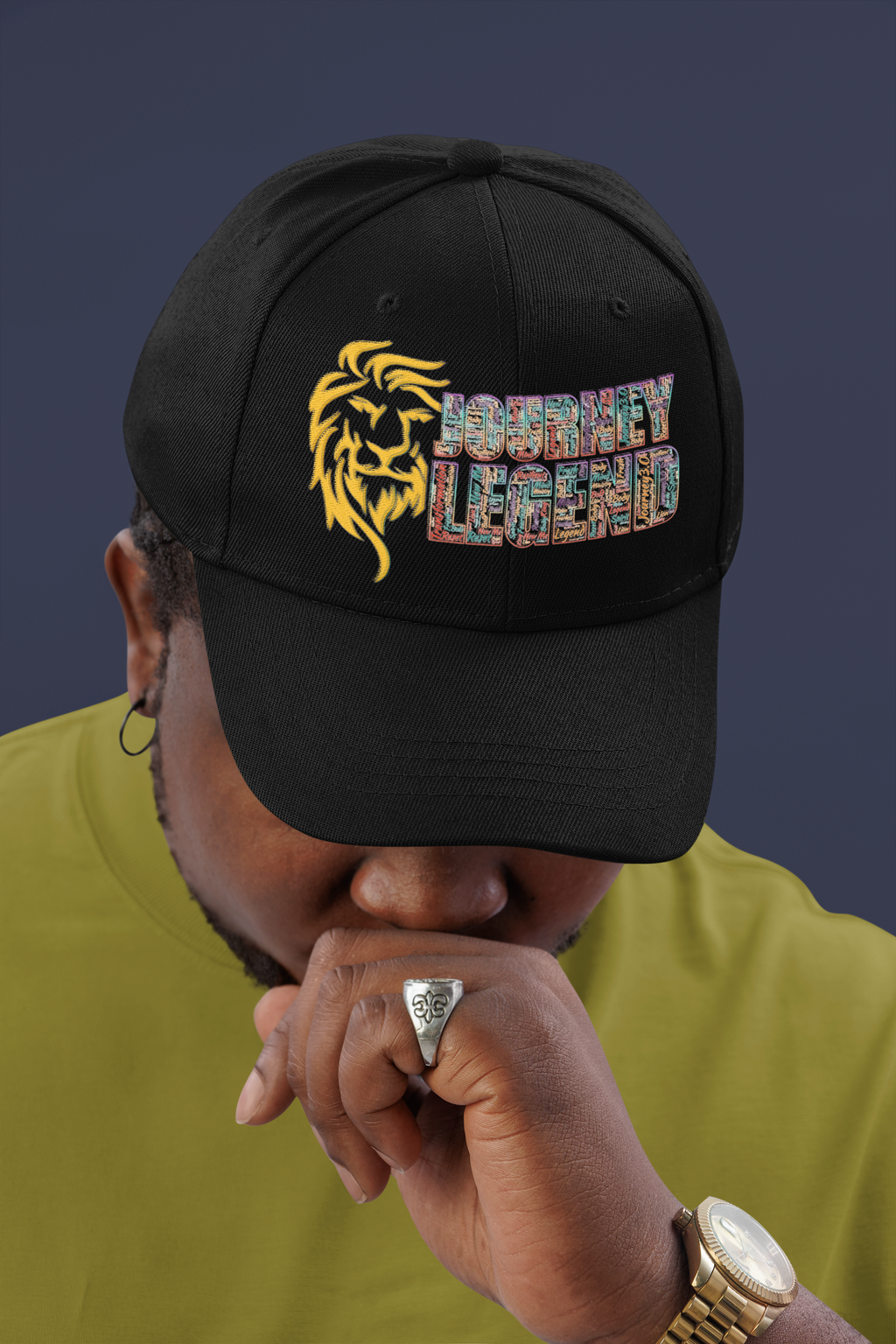 Journey Black Legend Lion Hat