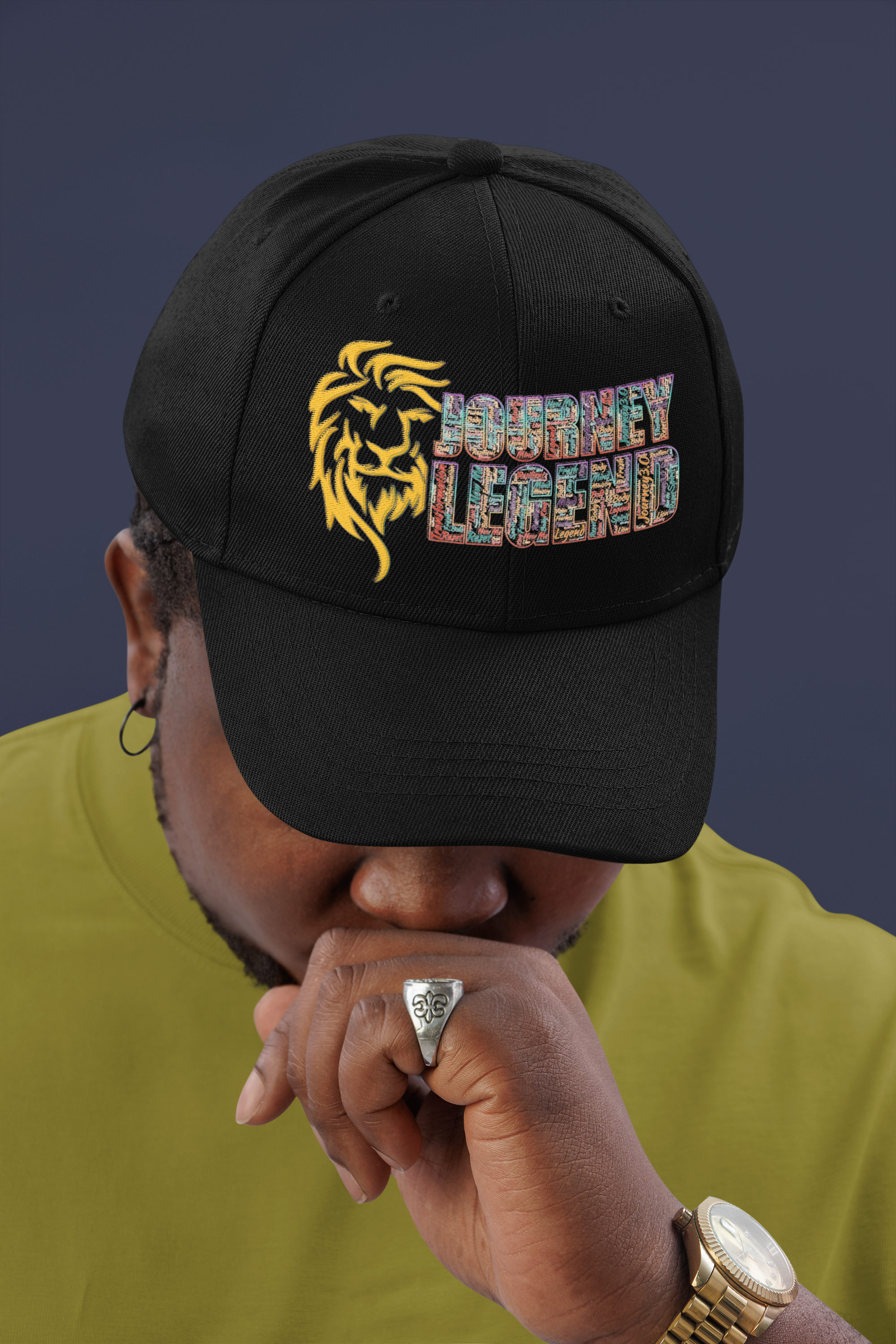 Journey Black Legend Lion Hat